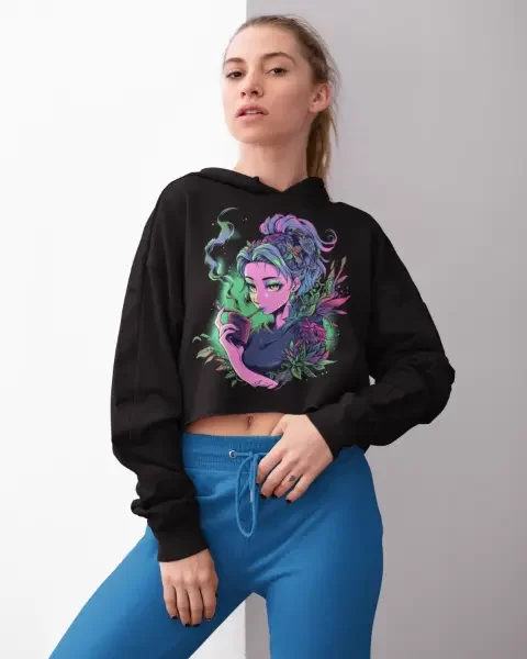 Femme Fumes: Zondro Crop Hoodie